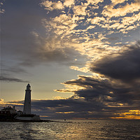 Buy canvas prints of Yet another sunrise at St Mary's Island by Jim Jones