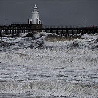 Buy canvas prints of High Tide and Rough Seas by Jim Jones