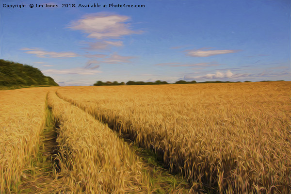 Artistic English Wheat Field Picture Board by Jim Jones