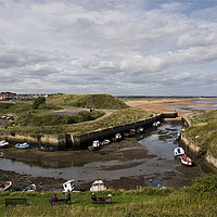 Buy canvas prints of Seaton Sluice Harbour, Northumberland by Jim Jones