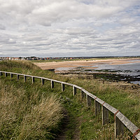 Buy canvas prints of Seaton Sluice beach in Northumberland by Jim Jones