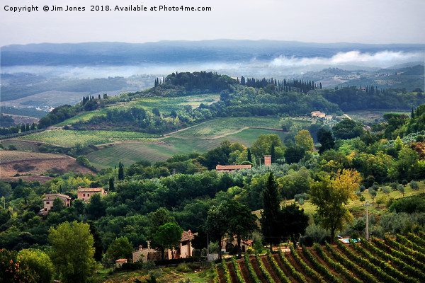 The Rolling Hills of Tuscany Picture Board by Jim Jones