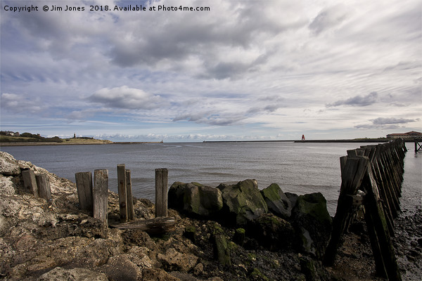 The mouth of the River Tyne Picture Board by Jim Jones