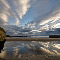 Buy canvas prints of Cullercoats Bay Reflections by Jim Jones