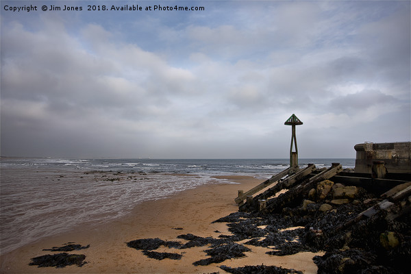Northumbrian November Seascape Picture Board by Jim Jones