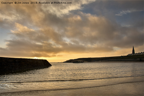 Cullercoats Bay dawn Picture Board by Jim Jones