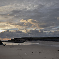 Buy canvas prints of Daybreak at Cullercoats Bay (2) by Jim Jones