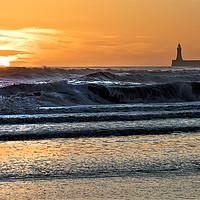 Buy canvas prints of Tynemouth Long Sands Daybreak Panorama by Jim Jones