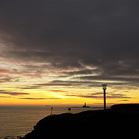 Buy canvas prints of Beacon silhouetted against a dawn sky by Jim Jones
