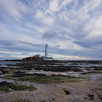 Buy canvas prints of Blustery day at St Mary's Island by Jim Jones
