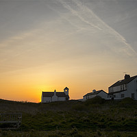Buy canvas prints of Spring sunrise over Rocky Island by Jim Jones