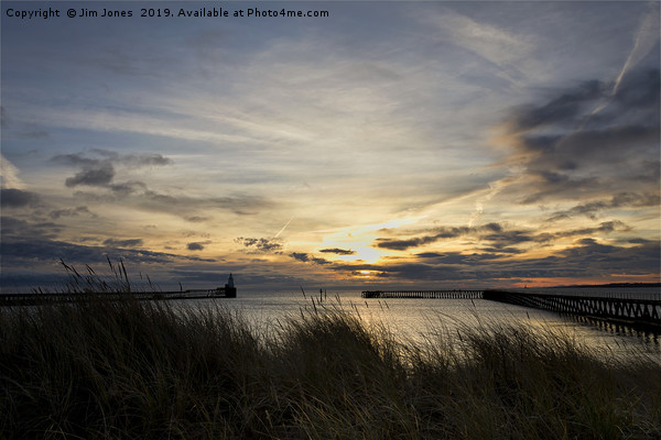 North Sea sunrise Picture Board by Jim Jones