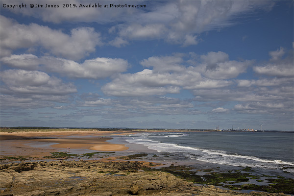 The beach at Seaton Sluice in Northumberland Picture Board by Jim Jones