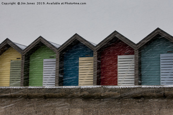 Beach Huts for hire - Heating recommended Picture Board by Jim Jones