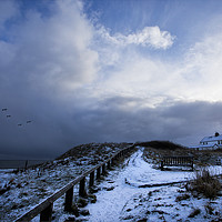 Buy canvas prints of Rocky Island in the snow (3) by Jim Jones