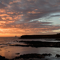 Buy canvas prints of November sun rise over the North Sea by Jim Jones