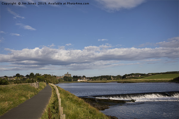 The road into Warkworth Picture Board by Jim Jones