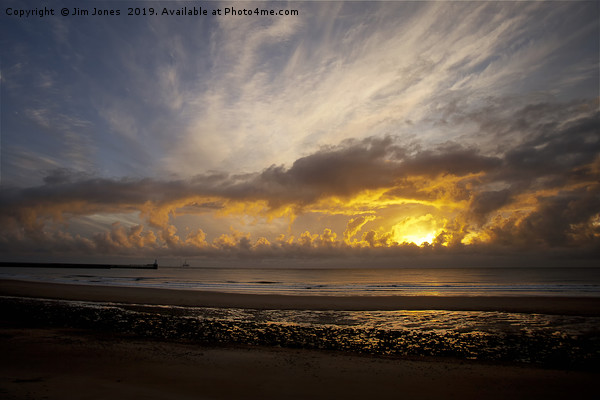 Autumn Sunrise over the North Sea (2) Picture Board by Jim Jones