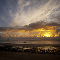 Buy canvas prints of Autumn Sunrise over the North Sea (2) by Jim Jones