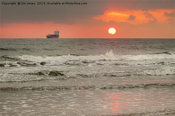 December Dawn over the North Sea (2) Picture Board by Jim Jones