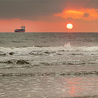 Buy canvas prints of December Dawn over the North Sea (2) by Jim Jones