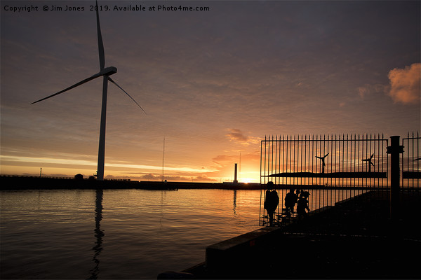 October Sunrise on the River Blyth Picture Board by Jim Jones