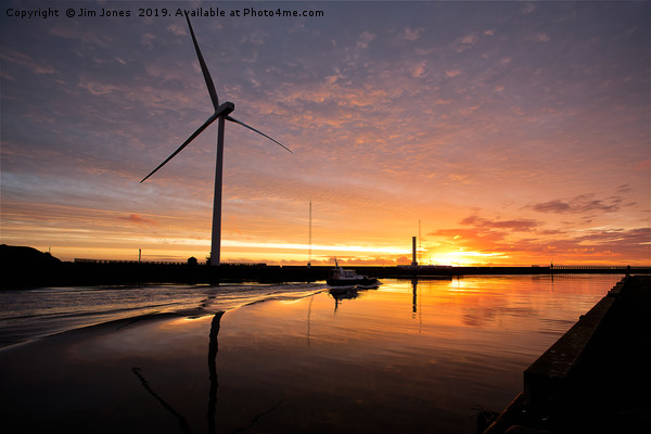 October Sunrise on the River Blyth (2) Picture Board by Jim Jones