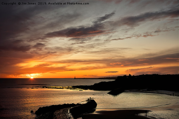 December Sunrise over Cullercoats Bay Picture Board by Jim Jones