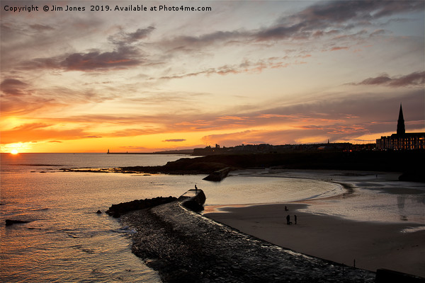 December Sunrise over Cullercoats Bay (2) Picture Board by Jim Jones