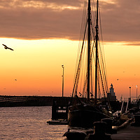 Buy canvas prints of Sunrise over the River Blyth by Jim Jones