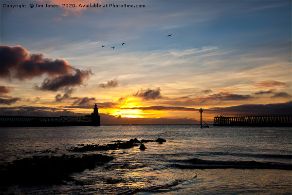 Sunrise over the River Blyth Picture Board by Jim Jones