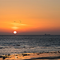 Buy canvas prints of February sunrise over the North Sea by Jim Jones