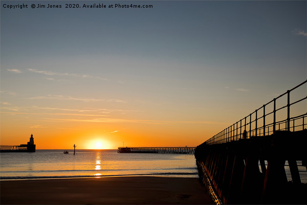 Winter sunrise on the River Blyth Picture Board by Jim Jones