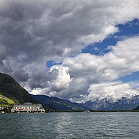 Buy canvas prints of Beautiful Zell am See in Austria by Jim Jones