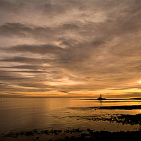 Buy canvas prints of Sunrise over St Mary's Island by Jim Jones