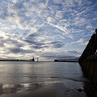 Buy canvas prints of Calm morning at the mouth of the River Blyth by Jim Jones
