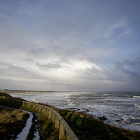 Buy canvas prints of Winter sunshine at the coast by Jim Jones