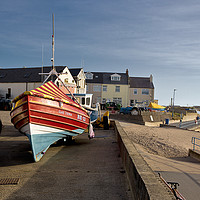 Buy canvas prints of Newbiggin by the Sea fishing coble by Jim Jones