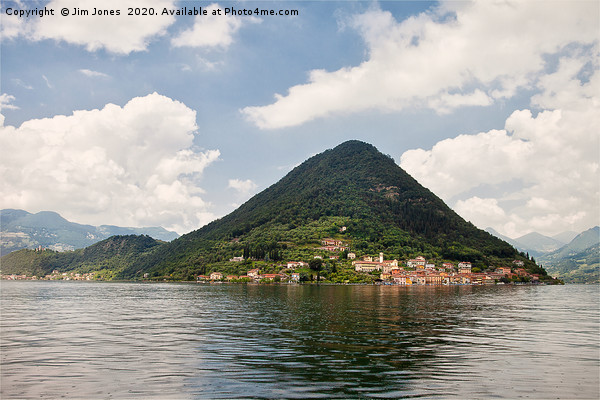 Monte Isola on Lake Iseo in Northern Italy Picture Board by Jim Jones