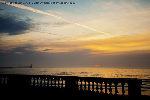 Sunrise from the Promenade at Blyth (2) Picture Board by Jim Jones