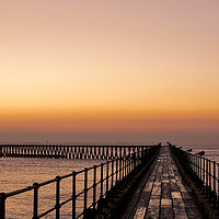 Buy canvas prints of Start of the year looking down the Old Wooden Pier by Jim Jones