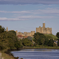 Buy canvas prints of Warkworth Castle in Northumberland. by Jim Jones