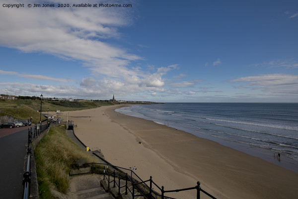 The Steps down to Tynemouth Long Sands Picture Board by Jim Jones