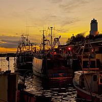 Buy canvas prints of North Shields Fish Quay at Night (2) by Jim Jones