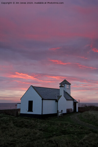October sunrise over the Watchtower (portrait) Picture Board by Jim Jones
