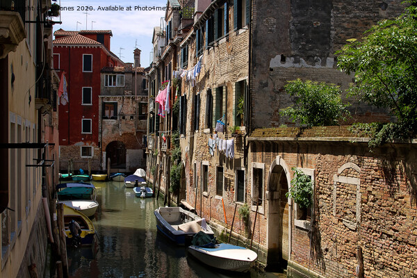 Washing day in Venice Picture Board by Jim Jones