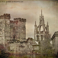 Buy canvas prints of Newcastle upon Tyne cathedral and 'new' castle (2) by Jim Jones