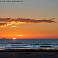 Buy canvas prints of Sunrise over a tranquil North Sea (2) by Jim Jones