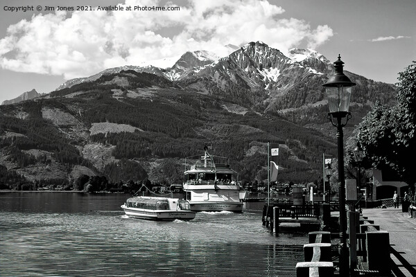 Zell am See in Black and White Picture Board by Jim Jones