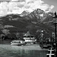 Buy canvas prints of Zell am See in Black and White by Jim Jones